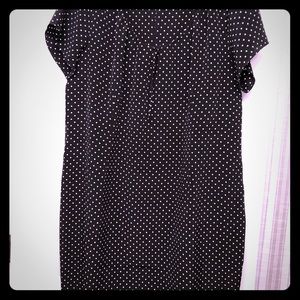 Polka Dot Little Black Dress